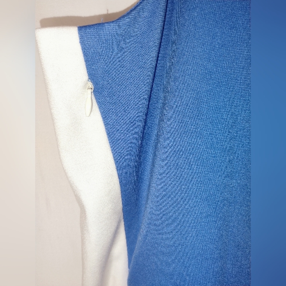 ** 4 For $15 Sale ** Blue and White Halter Sheath Mini Dress for Weddings - Picture 6 of 11